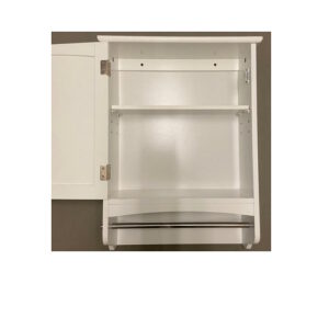 Badezimmer Schrank weiß