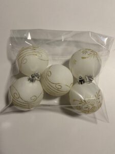 Christbaum Kugeln weiß 6cm