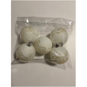 Christbaum Kugeln weiß 6cm