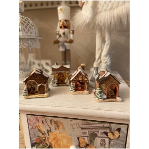 Deko M.J. Hummel Häuser 4 Stk.