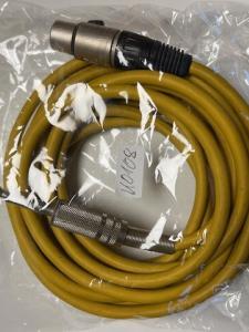 Mikrofonkabel XLR / 6,3mm Klinkenstecker, 5 Meter, gelb