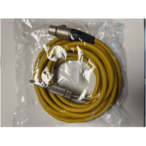 Mikrofonkabel XLR / 6,3mm Klinkenstecker, 5 Meter, gelb