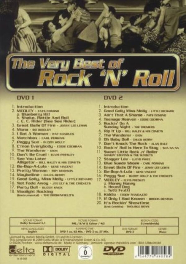 Various Artists - The Very Best of Rock'n' Roll 2 DVDs – Bild 2