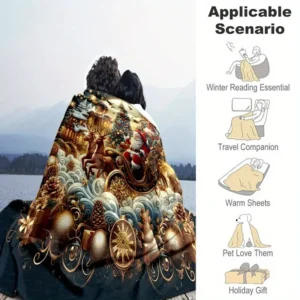 Decke mit Santa-Motiv