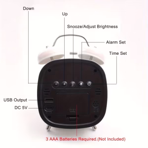 Doppelglocke Elektronik-Uhr