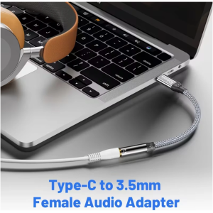 RIKSOIN 2er-Pack Typ-C auf 3,5-mm-Klinkenstecker-Adapter